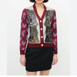 Gucci Tiger Lurex Sweater Small